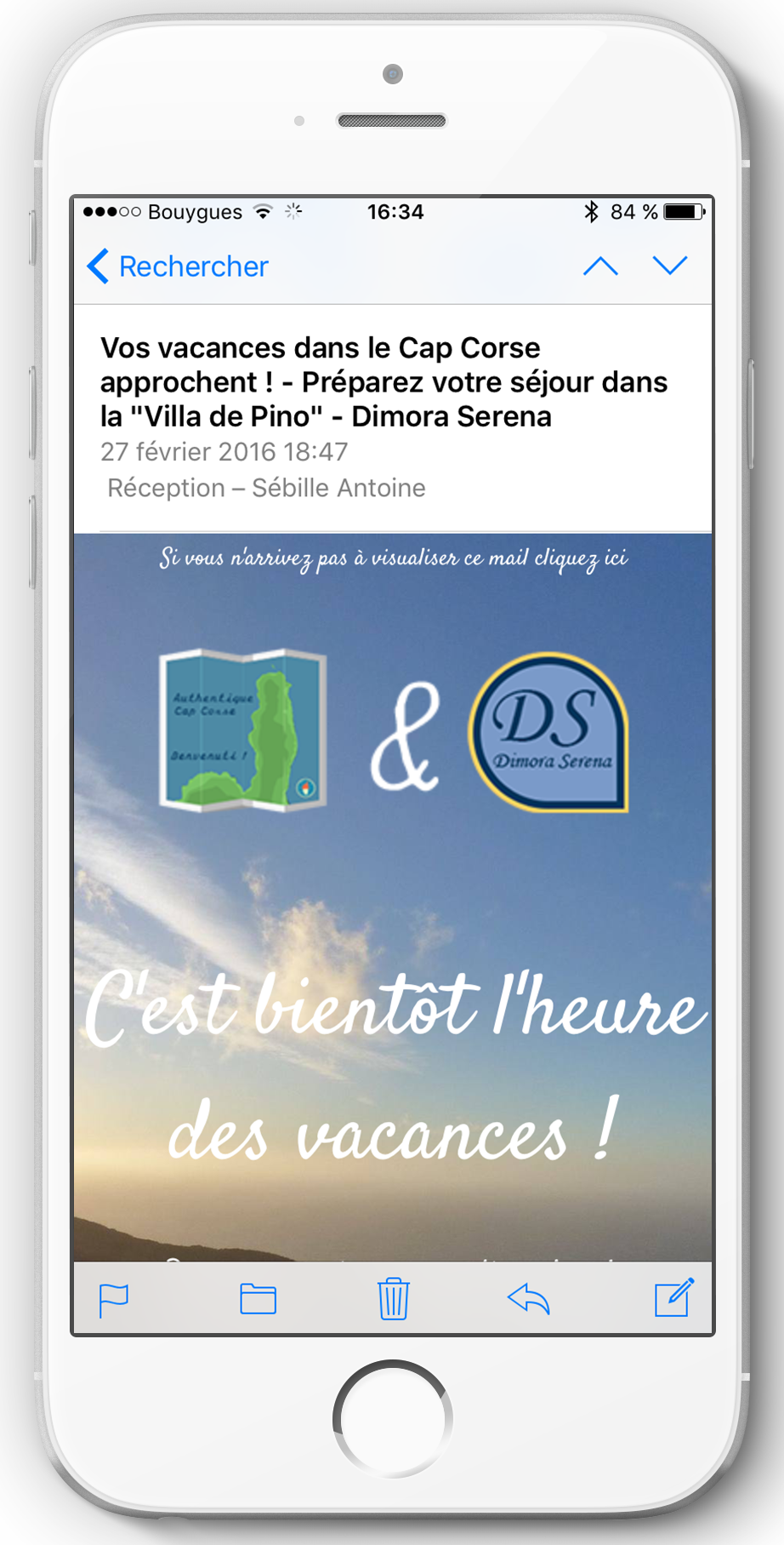 welcomemail iphone 6s